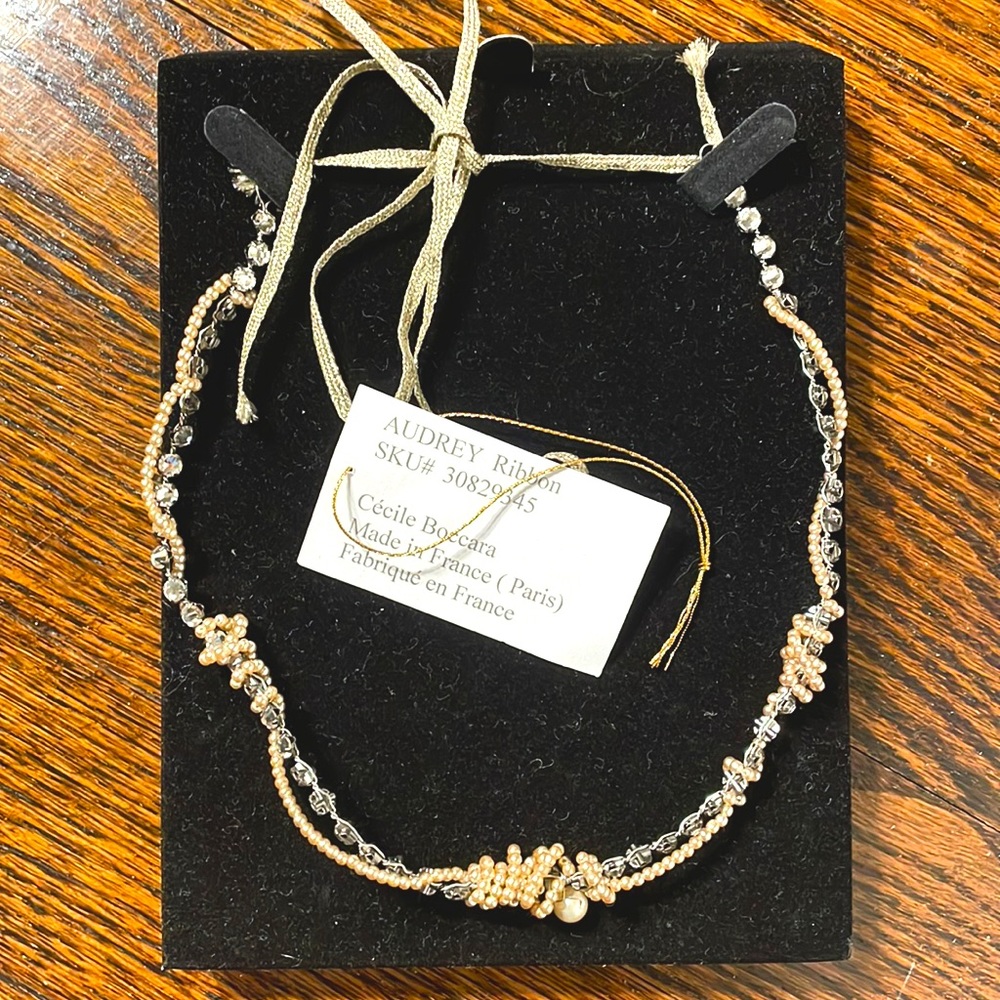 BHLDN wedding bride headband - Cecile Boccara BHLDN wedding hair accessories
